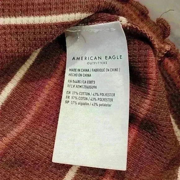American Eagle Stripped Baby Tee - Picture 5 of 7